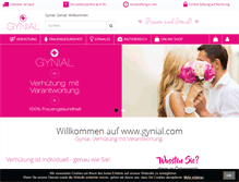 Tablet Screenshot of gynial.com